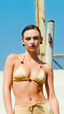 ARUBA GOLD TIGER'S EYE BIKINI TOP