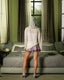 HYDRA SEQUIN & LACE MINI SKIRT