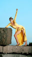ARUBA GOLD MAXI ROBE