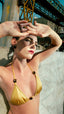 ARUBA GOLD TIGER'S EYE BIKINI TOP